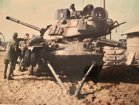 M48a3 Of 1st Squadron 1st Cavalry Regiment Gets A Track Repaired Hill
