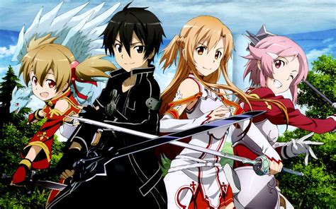 2 years after the events of sword art online, kirito is approached by a government agent with a new proposition after the apparent murder of pro players of the new main in real life, sinon is afraid of the sight of guns because of a robbery gone bad. sword, Art, Online, Ii, Animation, Fighting, Sci fi ...