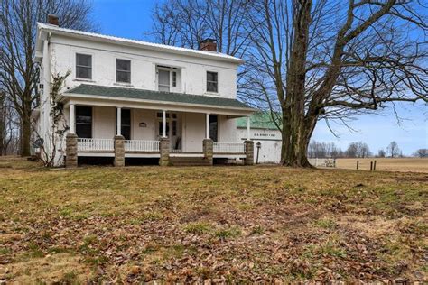 C Indiana Farmhouse For Sale W Outbuildings Acres