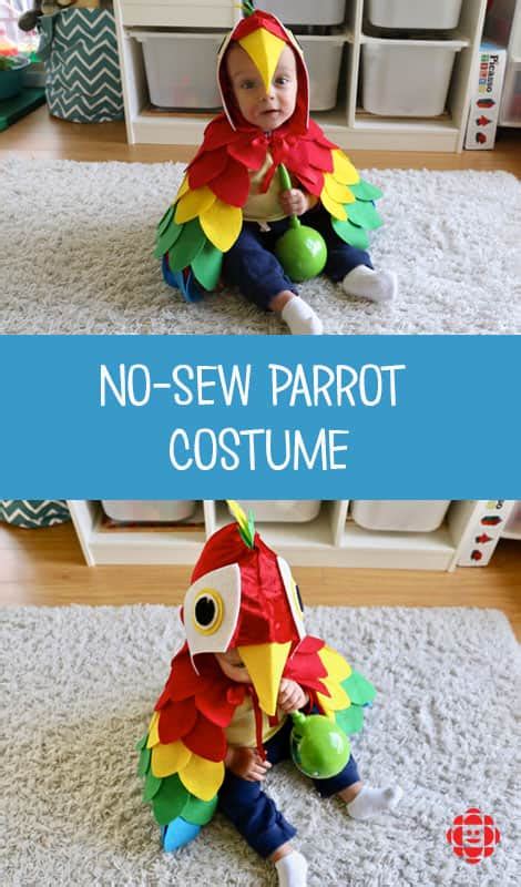 A good hat is the key to completing. Easy No-Sew DIY Parrot Costume | Play | CBC Parents