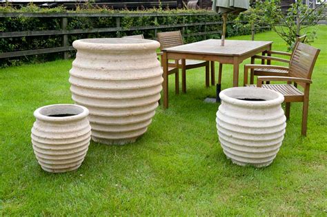 Granite is a naturally strong material so the planters are naturally resistant to most damage. Stone Effect Garden Planter/Pot. | Peaches & Herbs ...