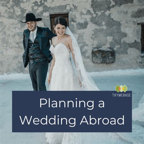tips for planning a wedding abroad