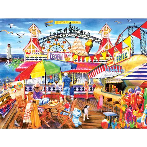 Want to know how to count puzzles pieces? Shore Fun 1000 Piece Jigsaw Puzzle | Bits and Pieces