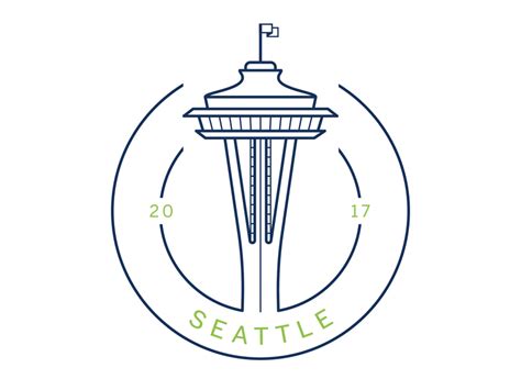 Seattle City Icon Space Needle Seattle Seattle Logo City Icon