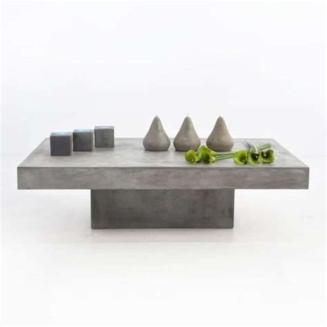 Amsterdam outdoor coffee table, gray concrete by modloft. Blok Concrete Rectangle Outdoor Coffee Table | Design ...