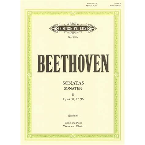 Sonatas Volume 2 For Violin And Piano Ludwig Van Beethoven Cf