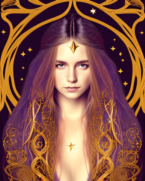 A Mystical Warrior Princess Portrait · Creative Fabrica