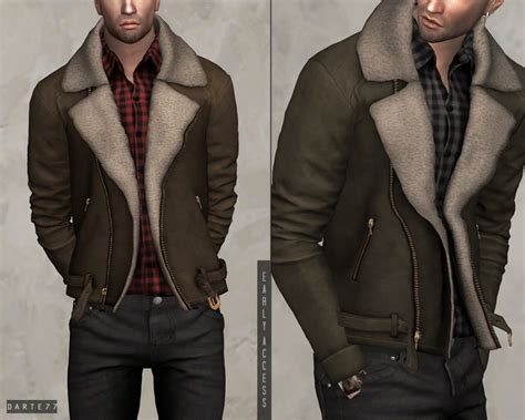 Fur Suede Jacket Early Access Darte77 Custom Content For Ts4