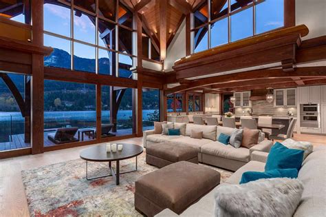 Modern Timber Frame Home In Whistler Designed For Entertaining Modern