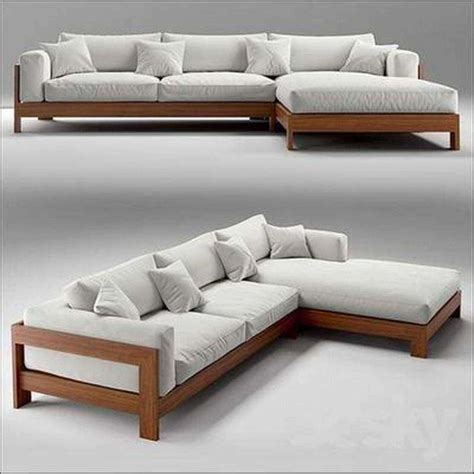 L Shaped Wooden Sofa Set Design Sectional Corner Sofa