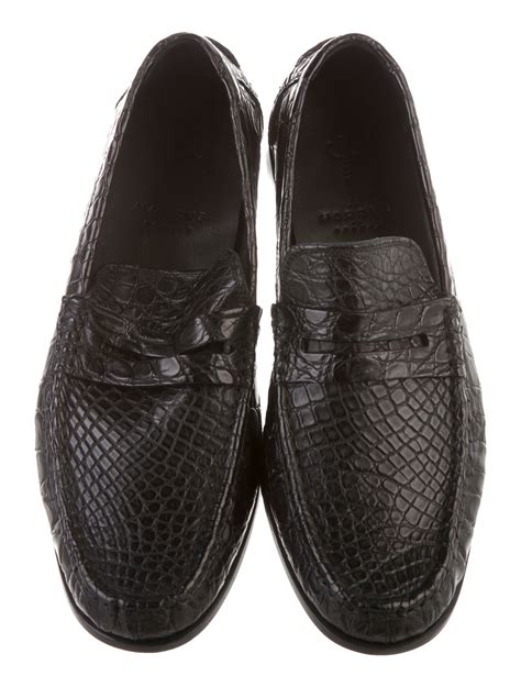 Harrys Of London Leather Alligator Loafers Shoes Whrln20196 The