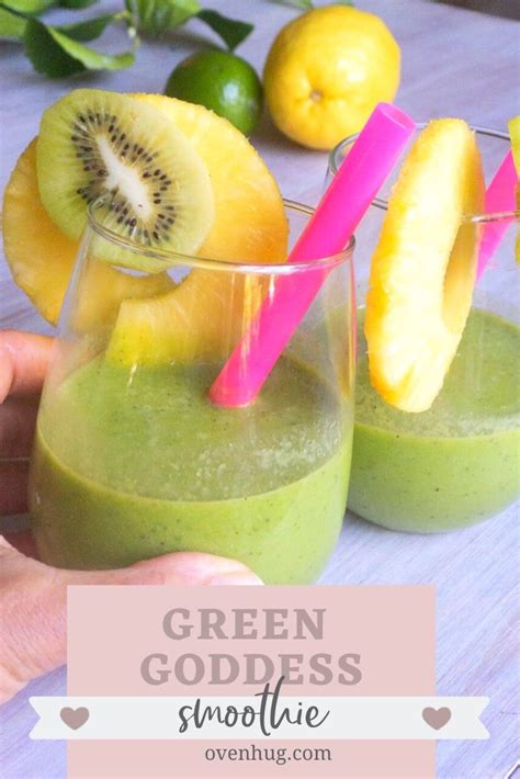 Green Goddess Smoothie With Ginger And Lime Recipe Oven Hug
