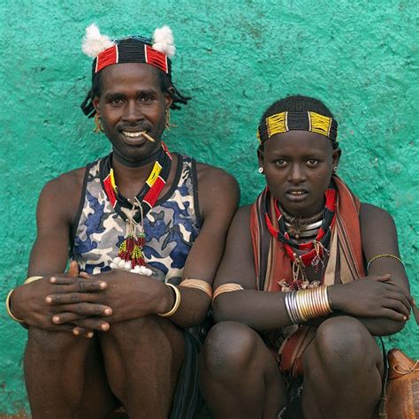 Hamar Tribe Couple Ethiopia Ethiopian Tribes Ethiopia African People