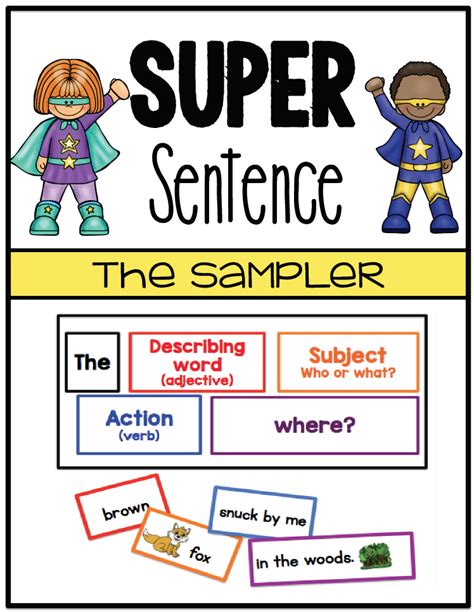 Sarahs First Grade Snippets Super Sentences With Two Freebies