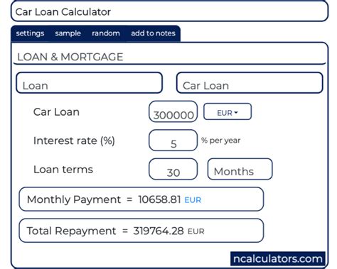 This auto loan calculator figures monthly payments and shows impacts on an amortization table schedule. Car Loan Calculator