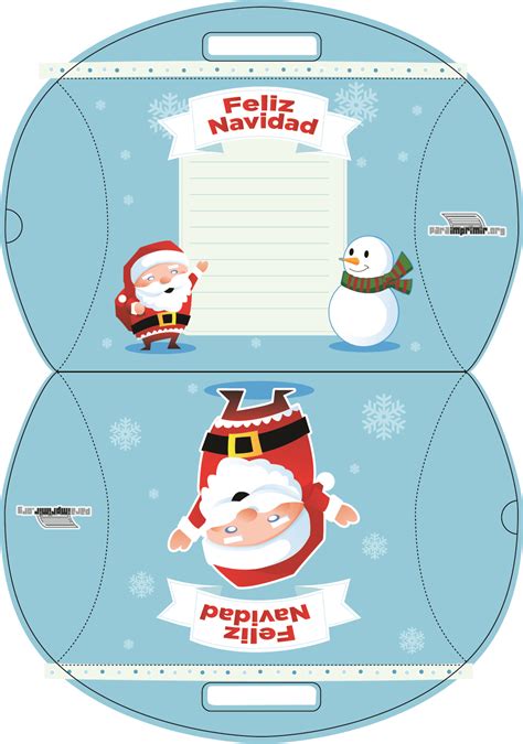 Caja De Navidad Para Imprimir Tarjetas Para Imprimir