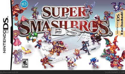 Super Smash Brothers Ds Nintendo Ds Box Art Cover By Mariolee