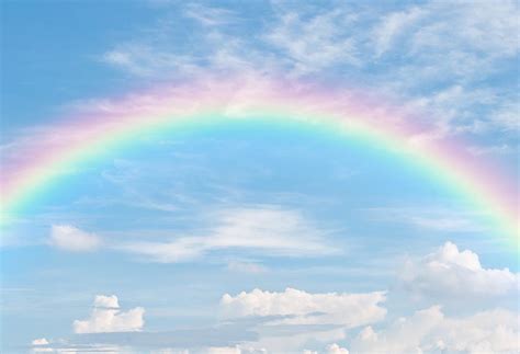 Rainbow Clouds Blue Sky Backdrop For Photography Lv 785 Dbackdrop