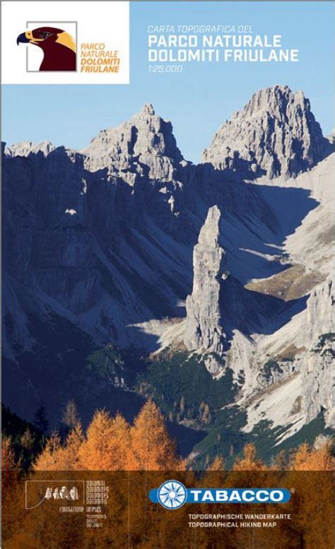Carte De Randonnée Parc Naturel Des Dolomites Frioulanes Tabacco
