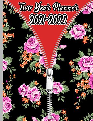 2021 2022 Monthly Planner 2 Years Dream It Flower Watecolor Cover 24 Months Agenda Planner