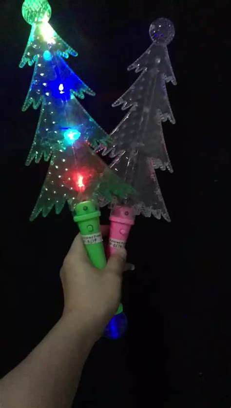 Plastic Led Super Magic Christmas Tree Wandlight Up Wand Hand Held