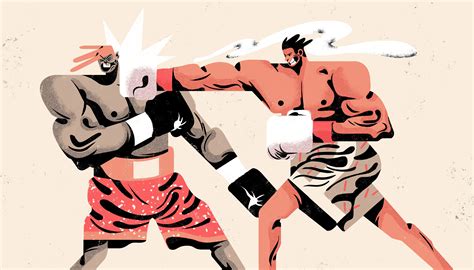 Jonathan Kang Boxing Illustration Character Design Illustration