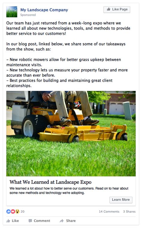 7 facebook post tips for your landscape or paving company go italk