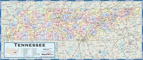 Map Of Tennessee Counties And Cities World Map
