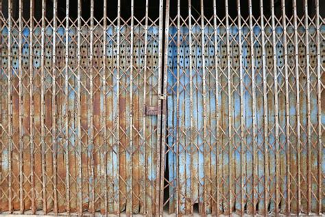 Old Aged Rusty Metal Fence Stock Image Image Of Door 113873361