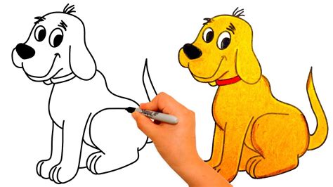 How to draw a DOG step by step Cómo dibujar un perro YouTube