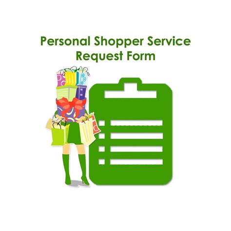 Personal Shopper Order Form