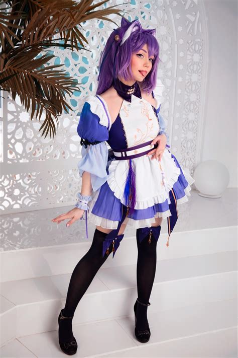keqing maid cosplay by caticornplay on deviantart