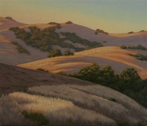Golden Hills Of California 20x24 Northern California Landscape