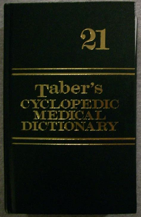 Tabers Cyclopedic Medical Dictionary Edition 21 By Venes Donald