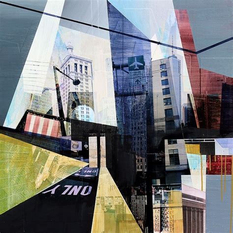 Artfinder Nyc Revisited By Jon Measures Mixed Media Collage Of