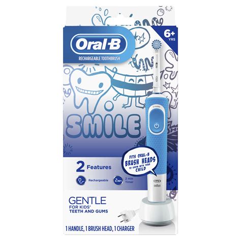 Oral B Kids Electric Toothbrush With Sensitive Brush Head And Timer