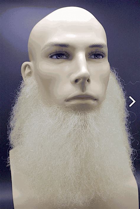 Santa Beard Bushy Medium Style Human Hair Glue On Santa Beards