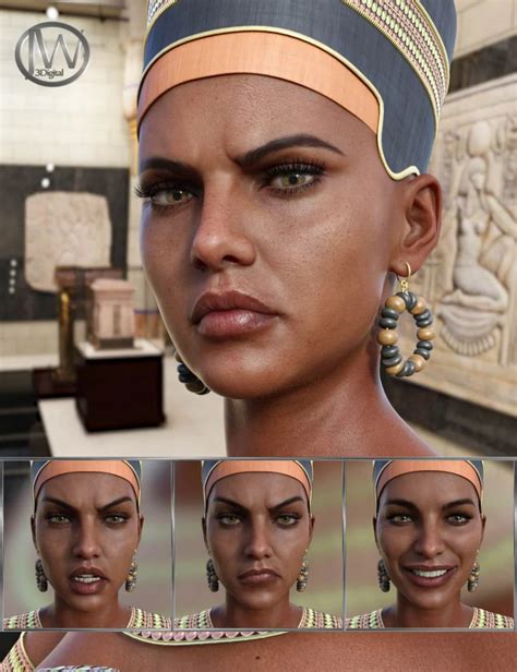 Egyptian Queen Expressions For Genesis 8 Female And Twosret 8 ⋆ Freebies Daz 3d