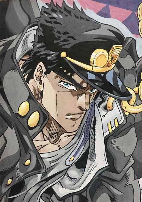 Jotaro Kujo Хиппи живопись Аниме Живопись