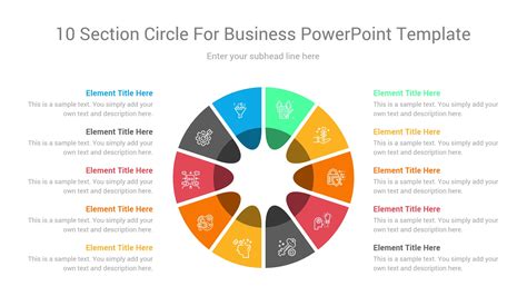 Section Circle Powerpoint Template And Keynote Infographics Slide My