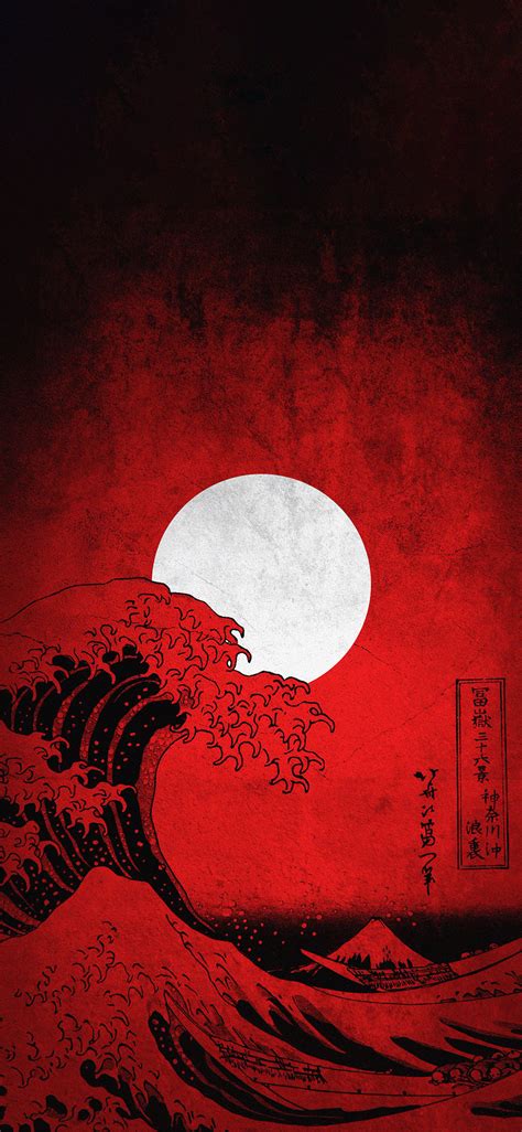 Free Download The Great Wave Wallpaper Iphone 1125x2436 For Your