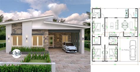 3 Bedroom Butterfly House Plan Maybe You Would Like To Learn More