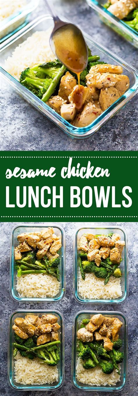 These honey sesame chicken lunch bowls make four lunches honey sesame chicken lunch bowls recipe >>>. Honey Sesame Chicken Lunch Bowls | Recipe | Healthy ...