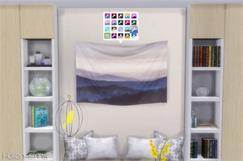 Wall Tapestry At Helen Sims Sims 4 Updates