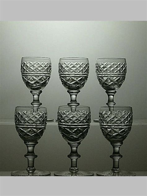 Stuart Crystal Cut Glass Set Of 6 Liqueur Glasses 3 1 8 Etsy Uk
