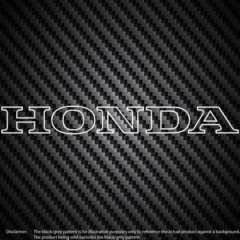 Honda Outline Logo Vinyl Decal Car Window Bumper Sticker Race Etsy Uk