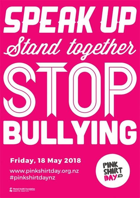 Anti Bullying Week Pink Shirt Day 2018