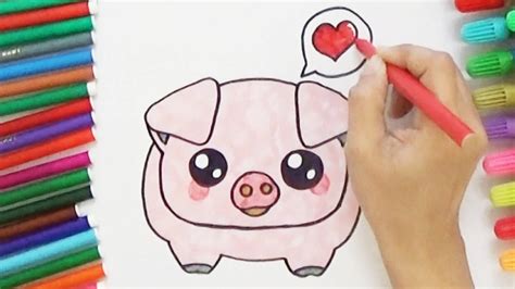 See more ideas about drawings, wolf drawing, wolf. How to Draw a Cute Pig - Cute and Easy | BoDraw - YouTube