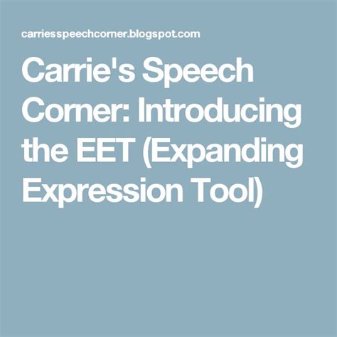 Introducing The Eet Expanding Expression Tool Expanding Expression