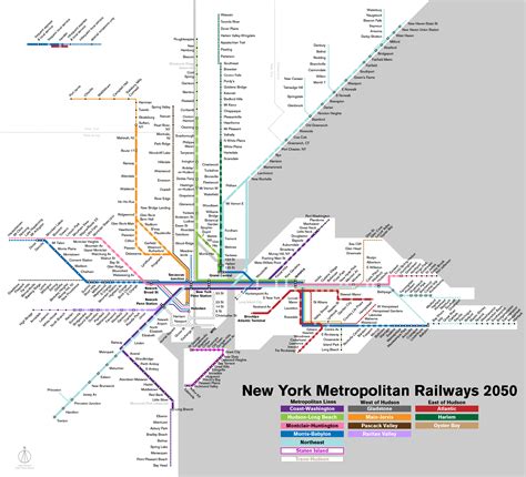 I Drew A Map Of Nyc Regional Rail If You Made Me Mass Transit Dictator